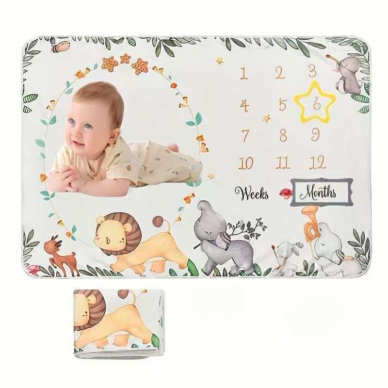 Baby Milestone Photo Blanket