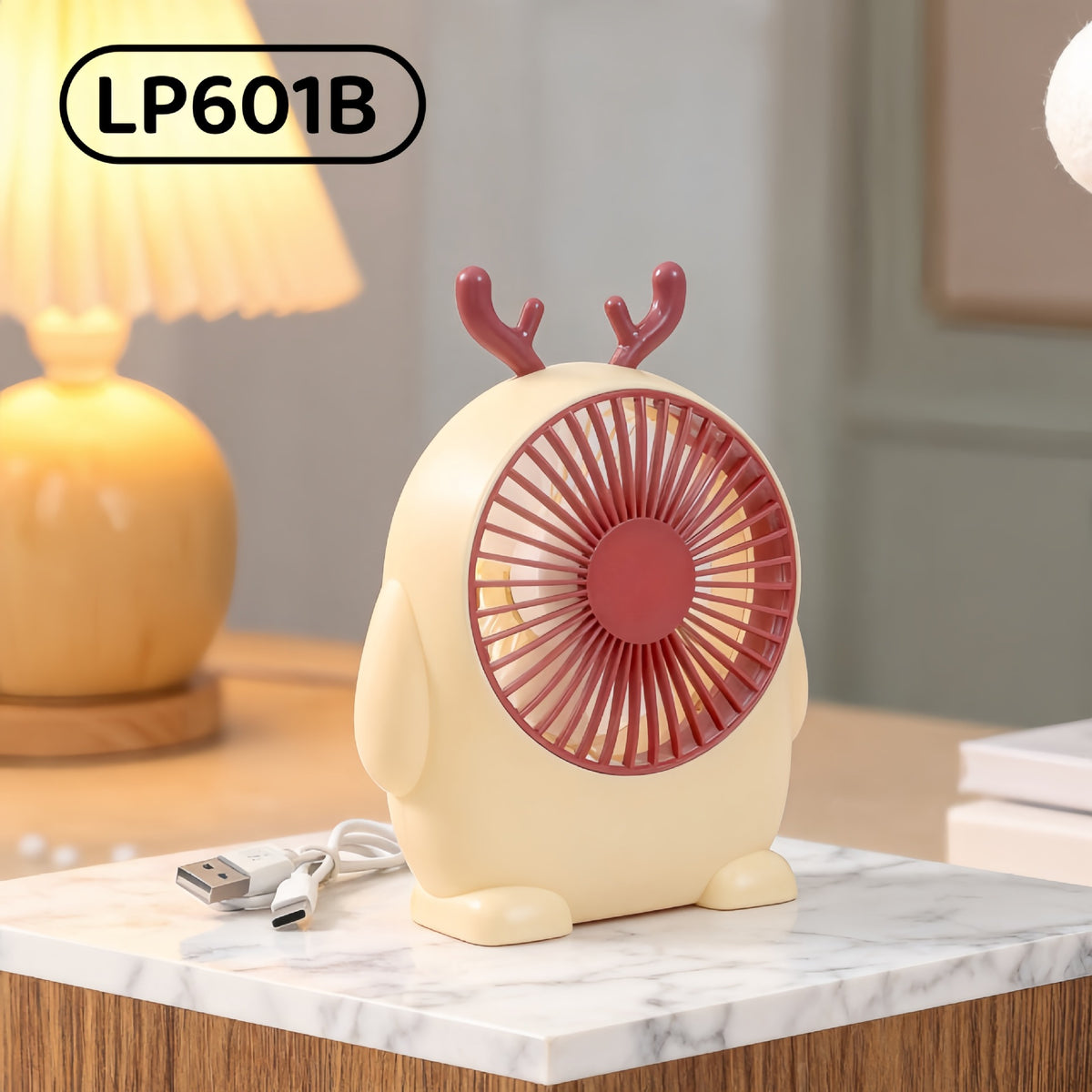 Cute Animal Desktop Fan USB Charging Portable Small Fan