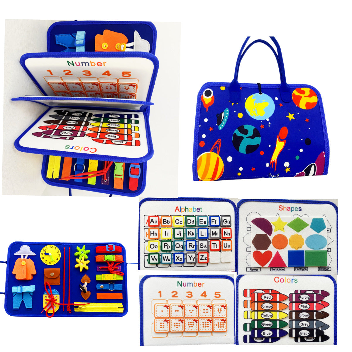 Early education board children's teaching aids children's toys puzzle board felt Learning Board