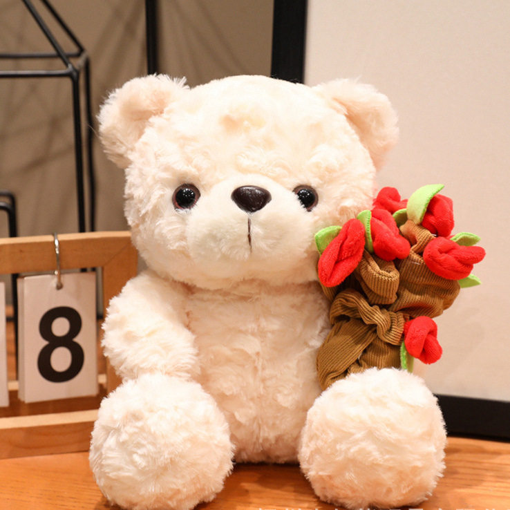 Rose Teddy Bear Love Little Bear Doll