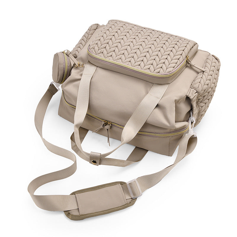 Multifunctional Mommy Diaper Bag with Pacifier Holder