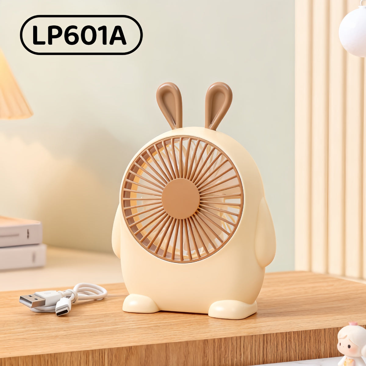 Cute Animal Desktop Fan USB Charging Portable Small Fan