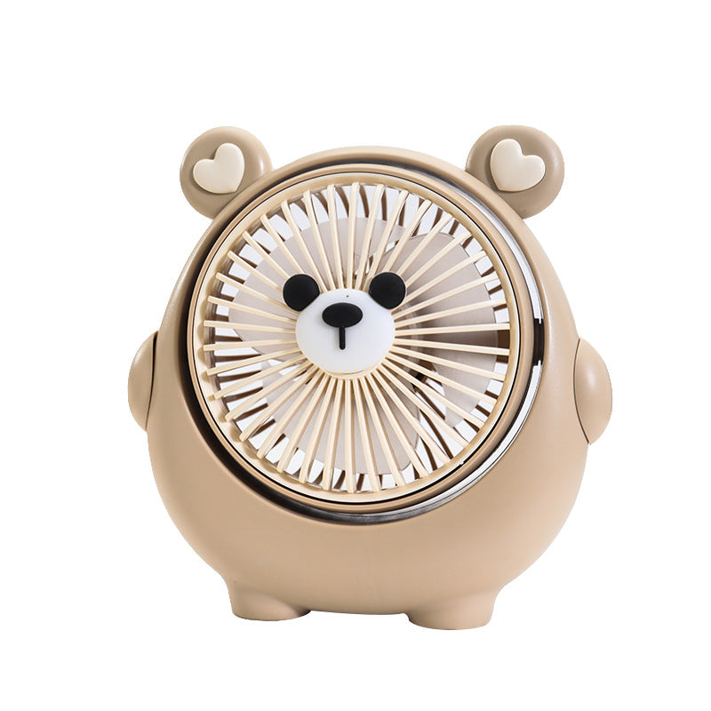 Cute Animal Desktop Fan USB Charging Portable Small Fan