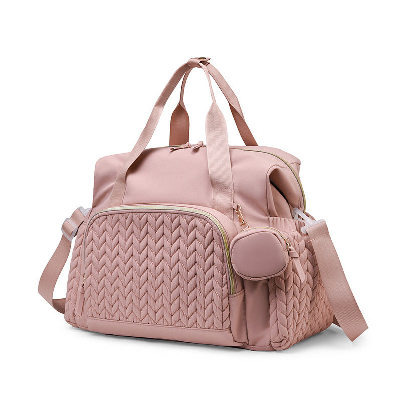 Multifunctional Mommy Diaper Bag with Pacifier Holder