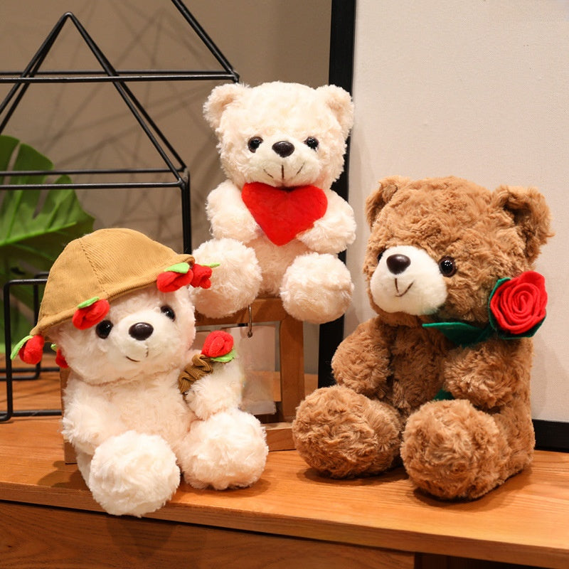 Rose Teddy Bear Love Little Bear Doll