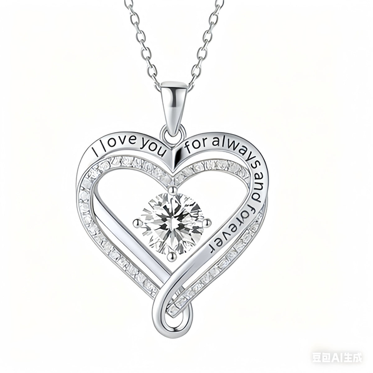 Eternal Heart Double-Layer Heart Necklace
