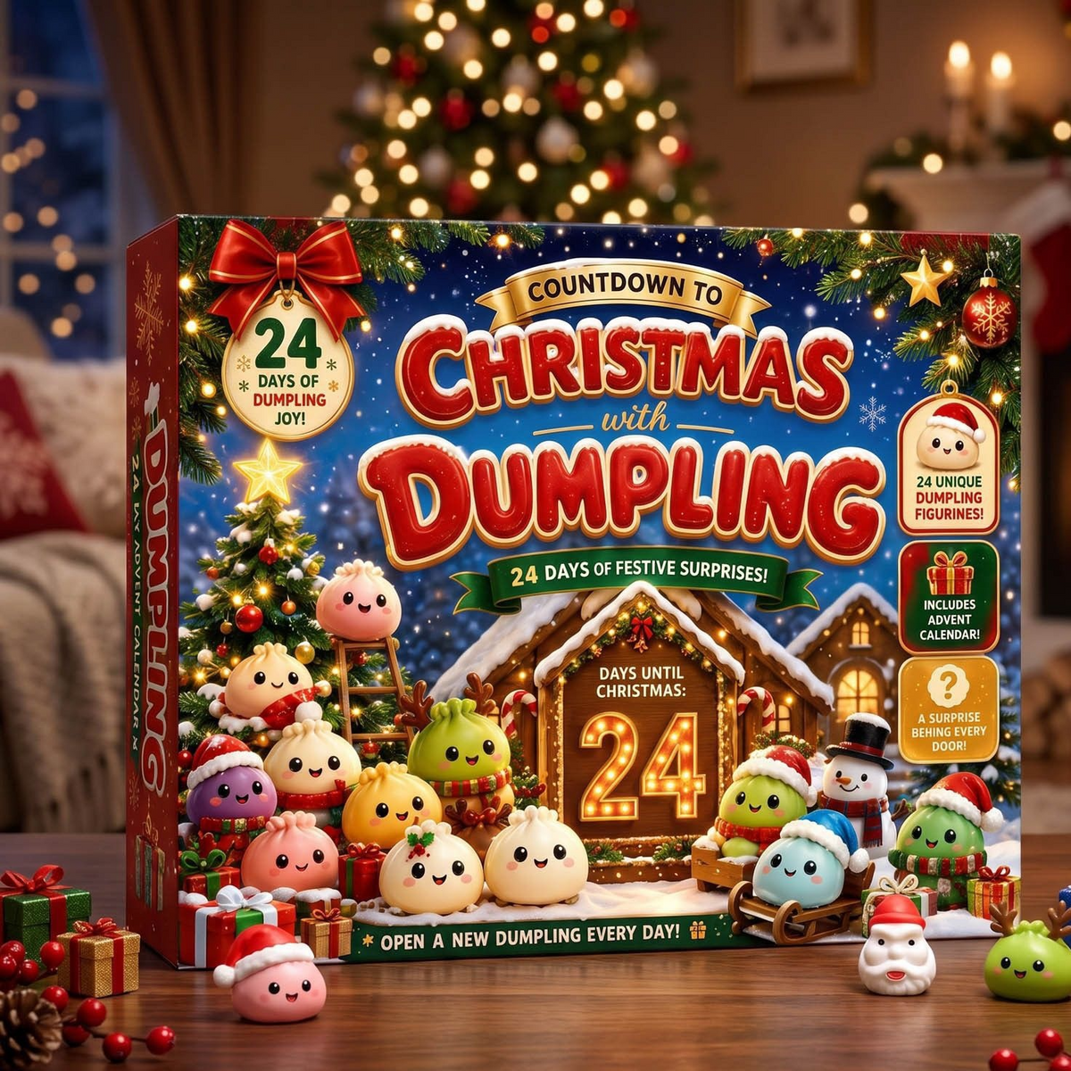 Christmas Squishies Advent Calendar 24-Day Surprise Gift Box