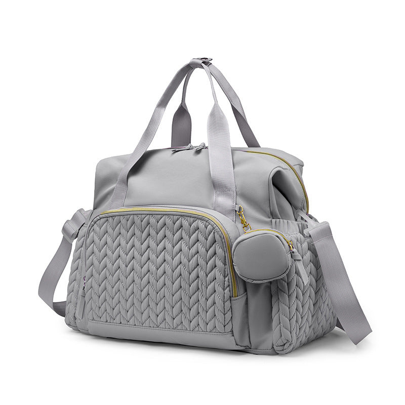 Multifunctional Mommy Diaper Bag with Pacifier Holder