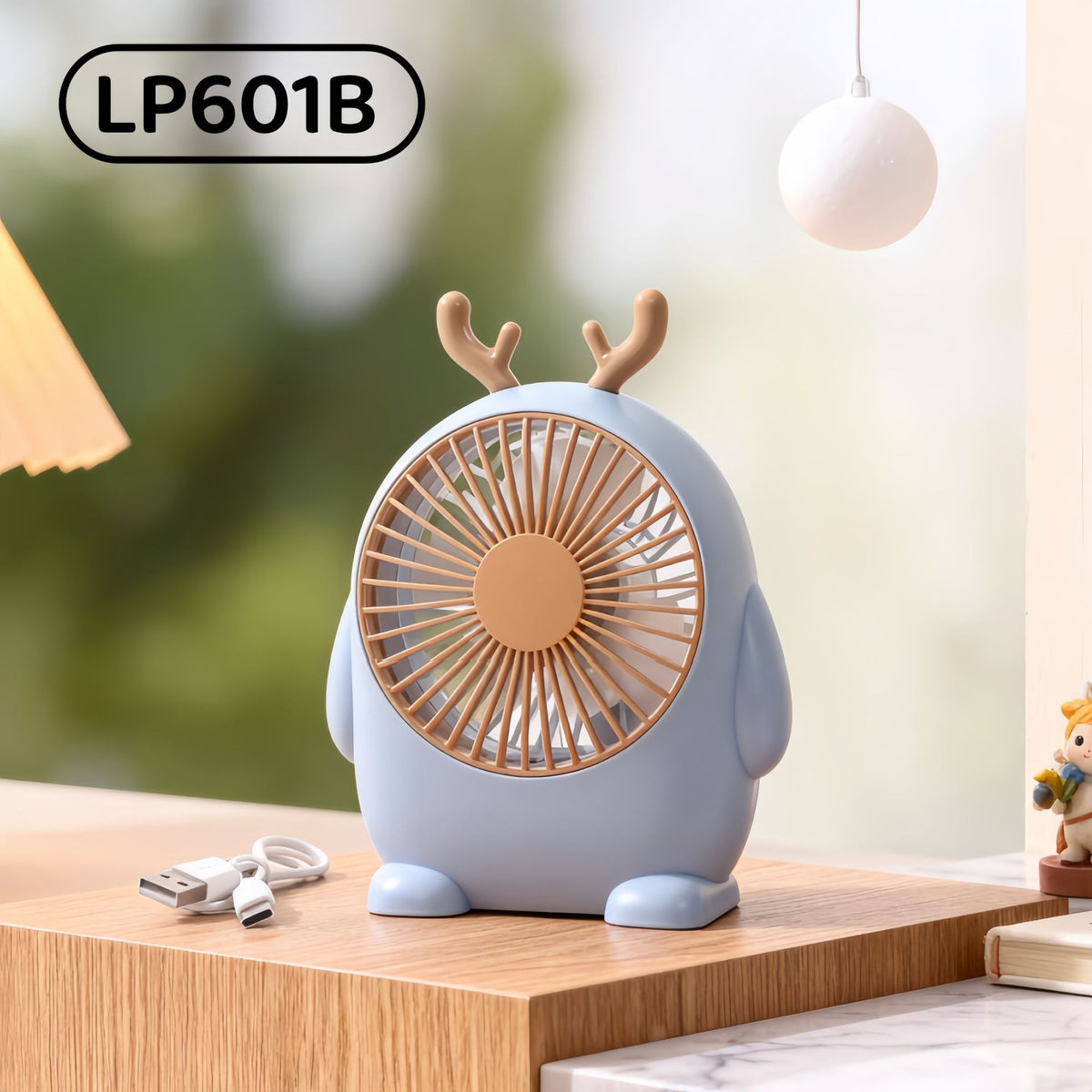 Cute Animal Desktop Fan USB Charging Portable Small Fan