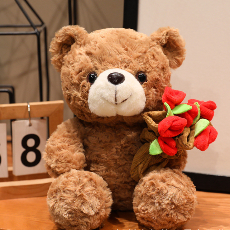 Rose Teddy Bear Love Little Bear Doll