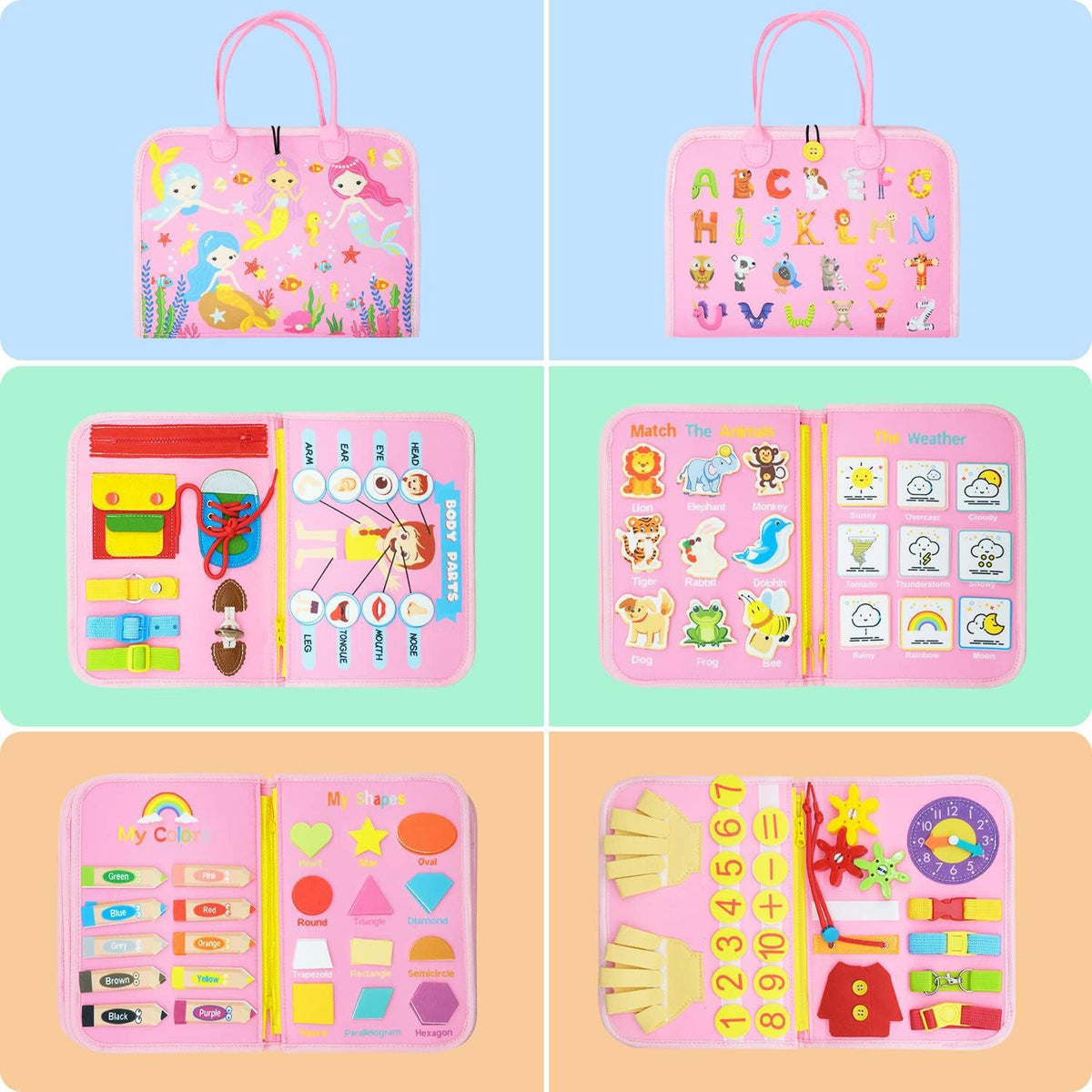 Early education board children's teaching aids children's toys puzzle board felt Learning Board