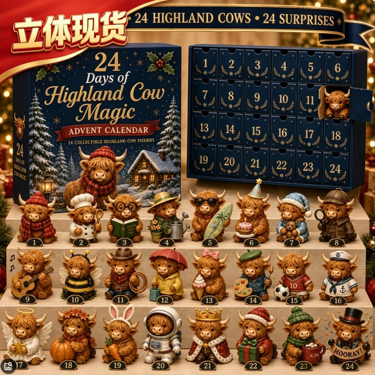 Christmas Squishies Advent Calendar 24-Day Surprise Gift Box