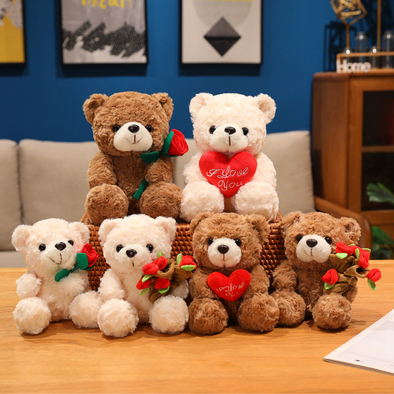 Rose Teddy Bear Love Little Bear Doll