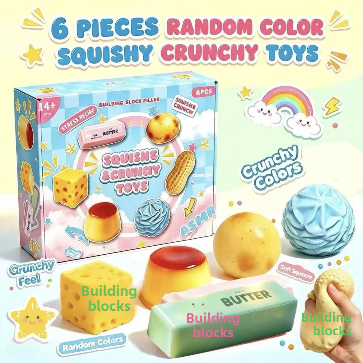 Stress-relieving slow rebound squishy toys