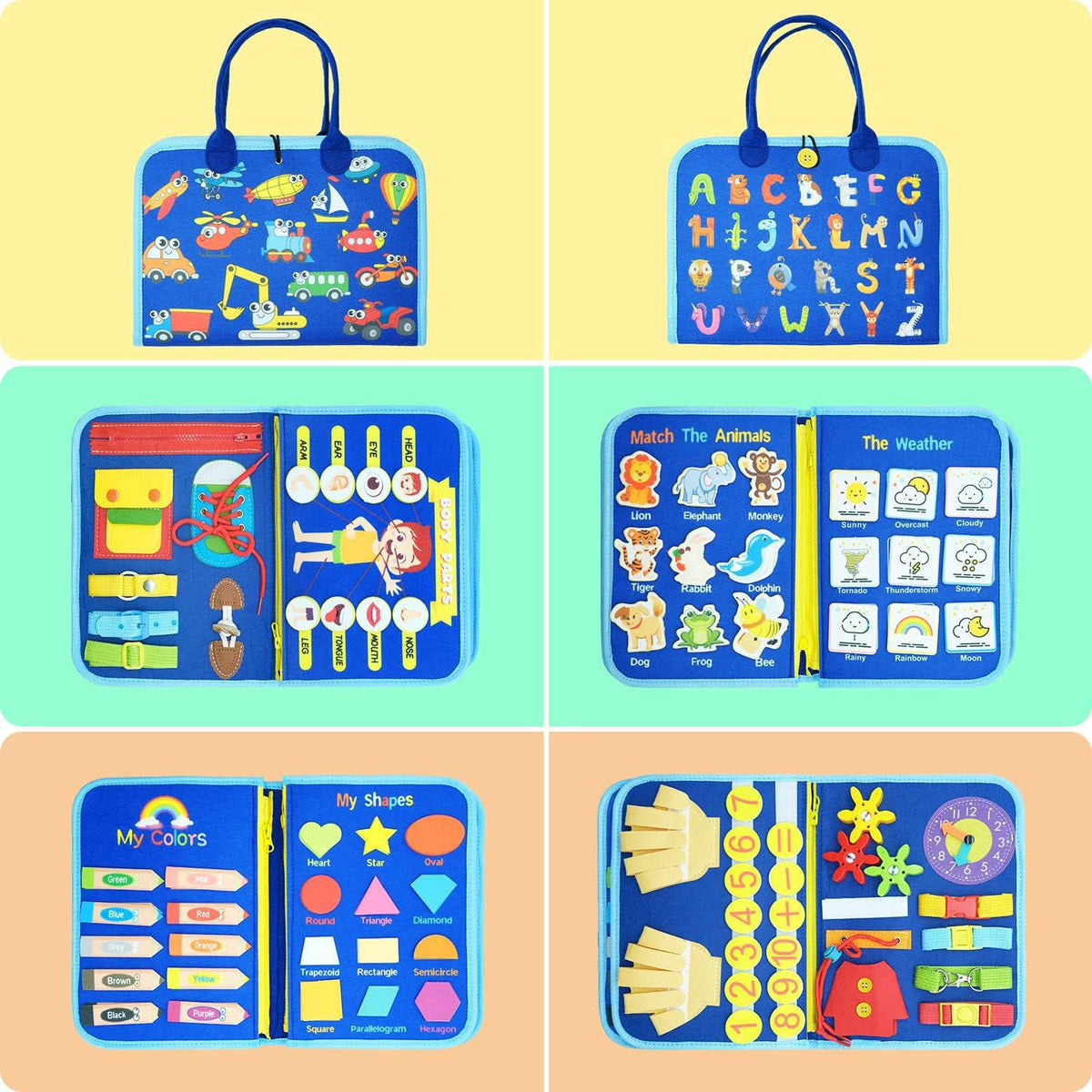 Early education board children's teaching aids children's toys puzzle board felt Learning Board