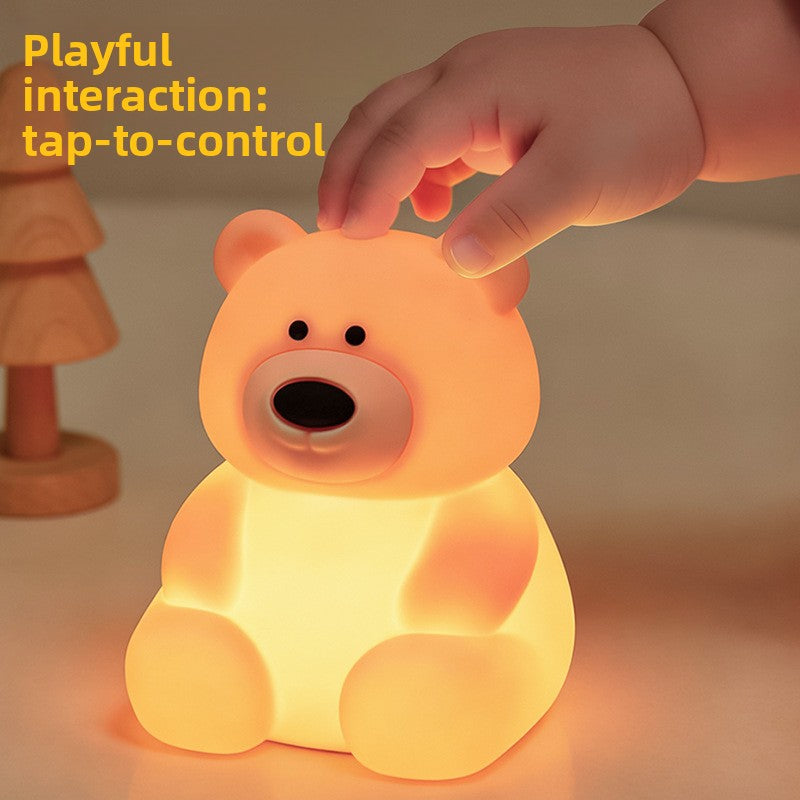 Teddy Bear Silicone Touch Night Light