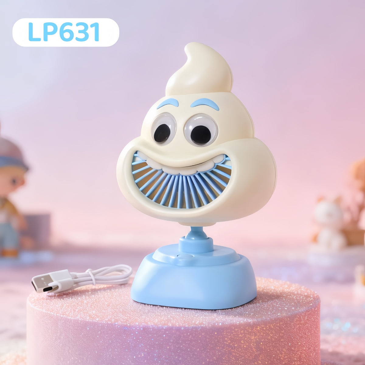 Cute Animal Desktop Fan USB Charging Portable Small Fan