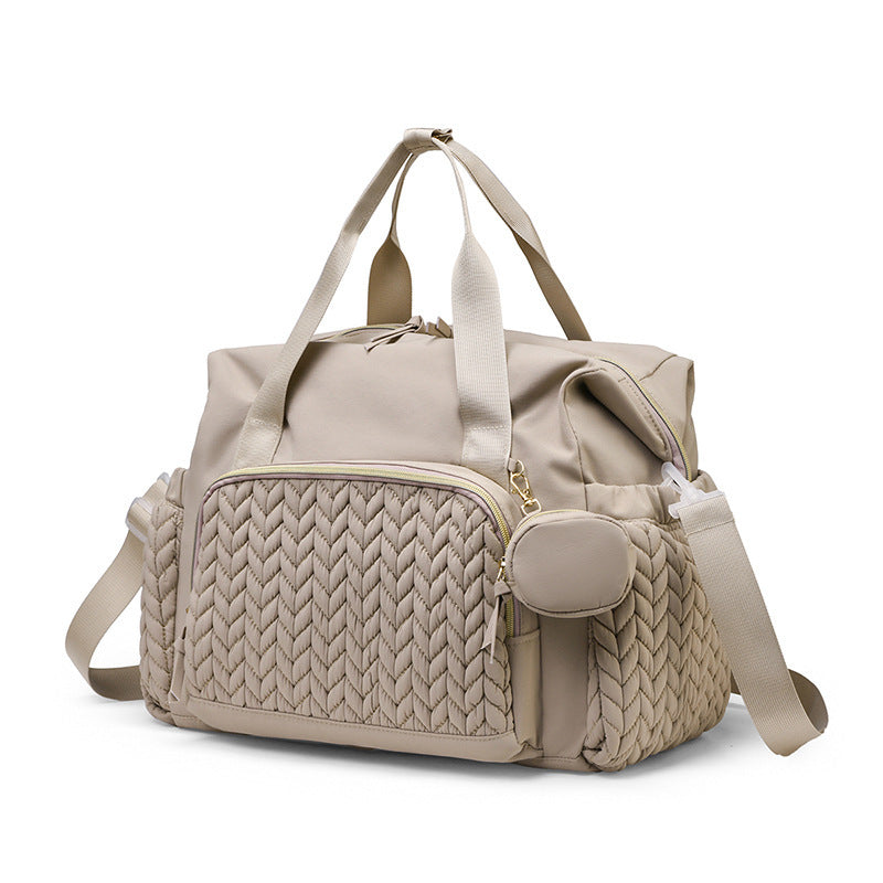 Multifunctional Mommy Diaper Bag with Pacifier Holder