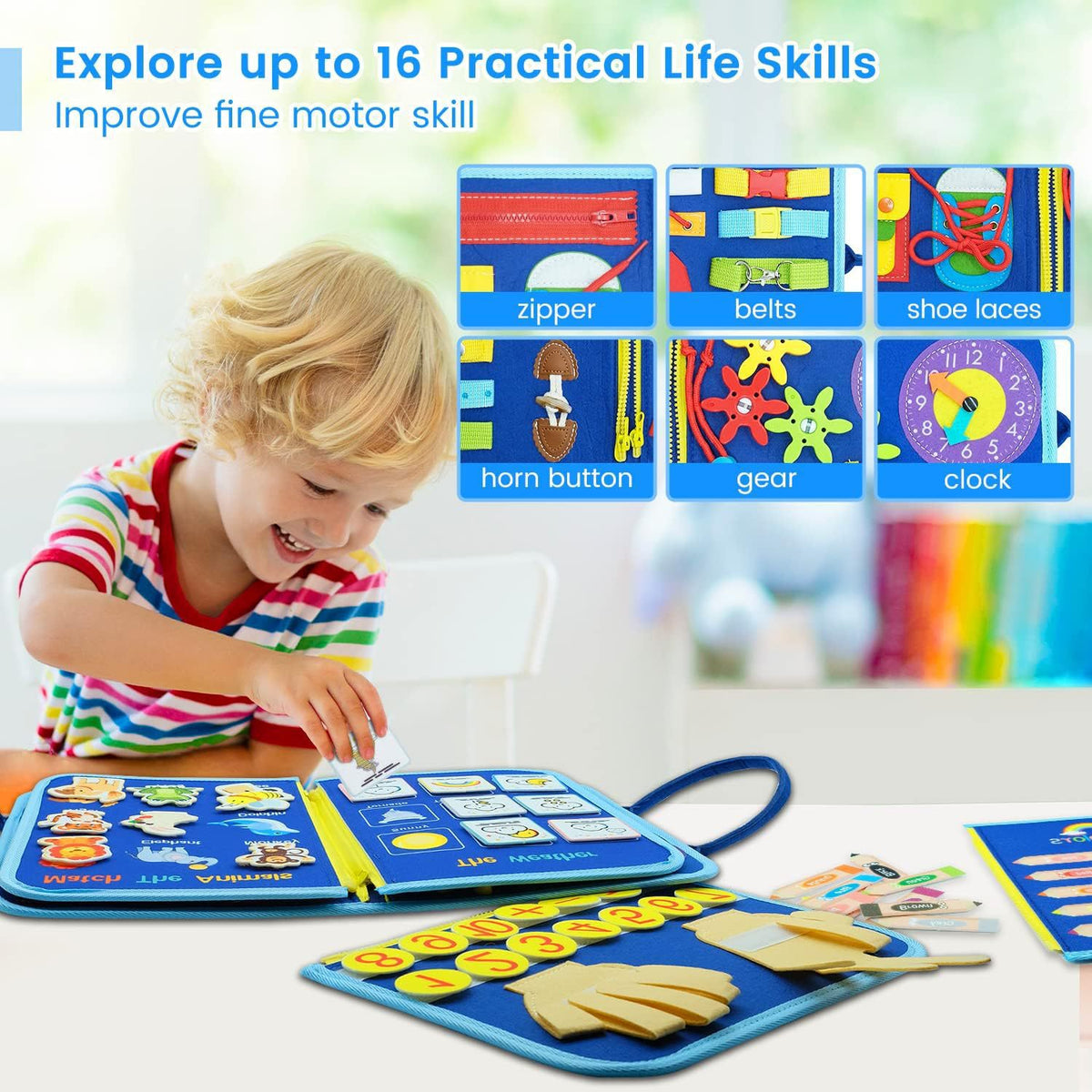 Early education board children's teaching aids children's toys puzzle board felt Learning Board