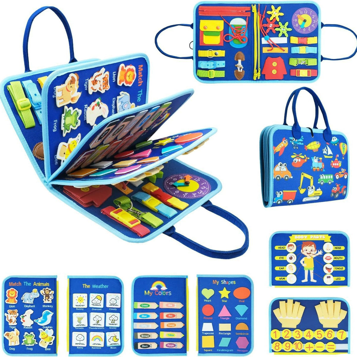 Early education board children's teaching aids children's toys puzzle board felt Learning Board