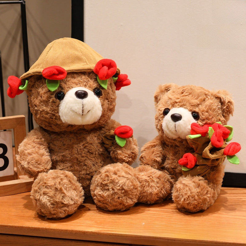 Rose Teddy Bear Love Little Bear Doll