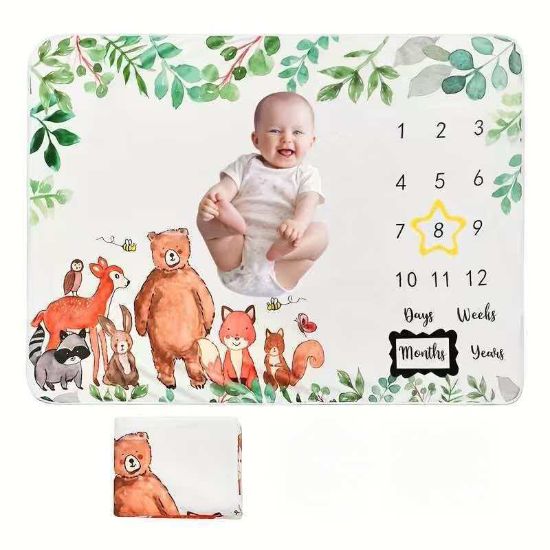 Baby Milestone Photo Blanket
