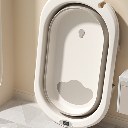 Foldable Baby Bathtub with Temperature Display